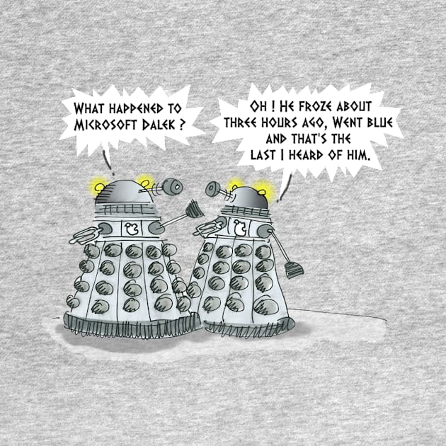 Ctrl Alt Dalek ~ The Blue Screen of Dalek by tone